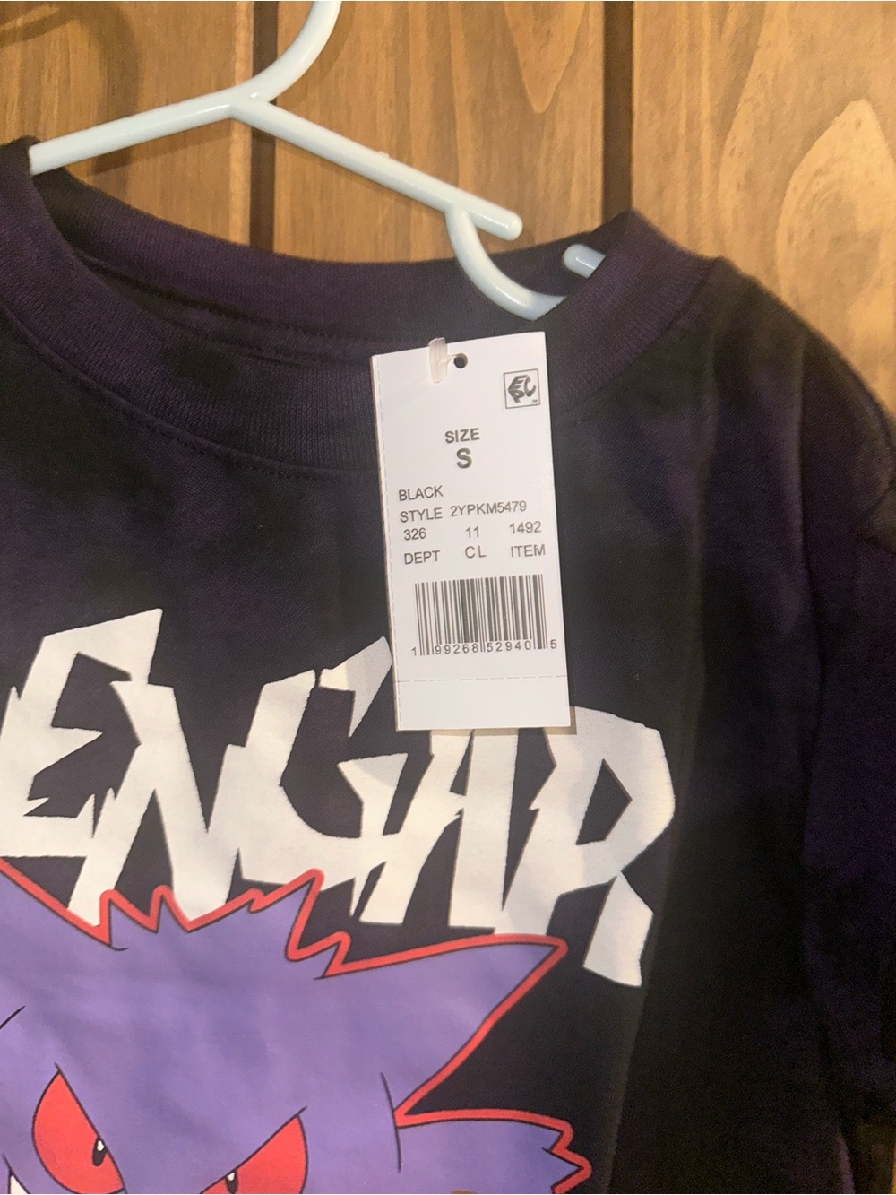Pokémon brand Gengar tie-dye black and purple graphic t-shirt - Picture 3 of 3